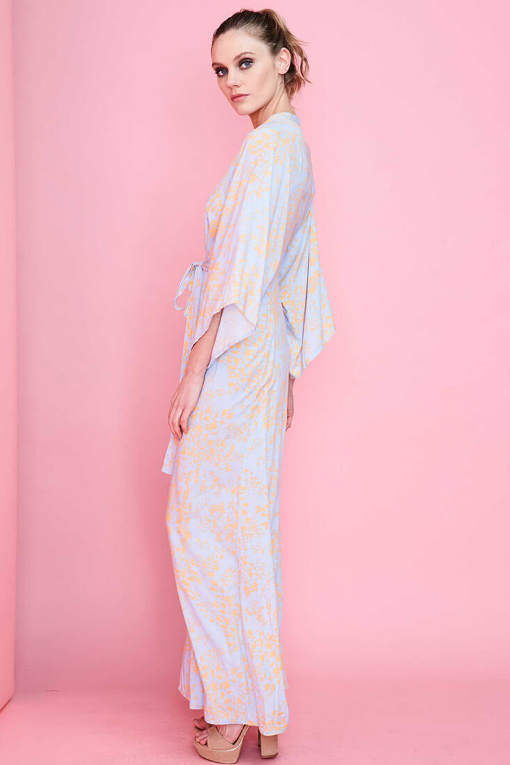 Kira Summer Maxi Dress Orange by Selfie Leslie