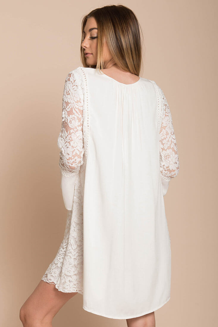 La Jolla Everyday Dress White by Selfie Leslie