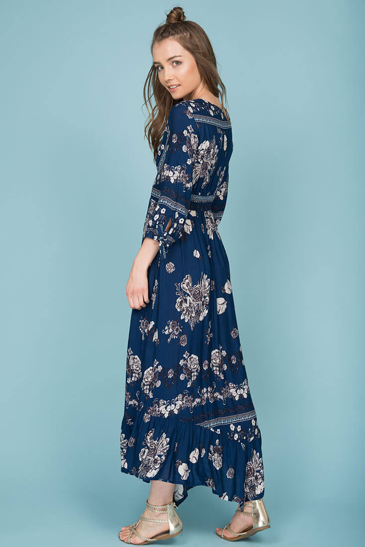 Zaika Maxi Dress Navy by Selfie Leslie