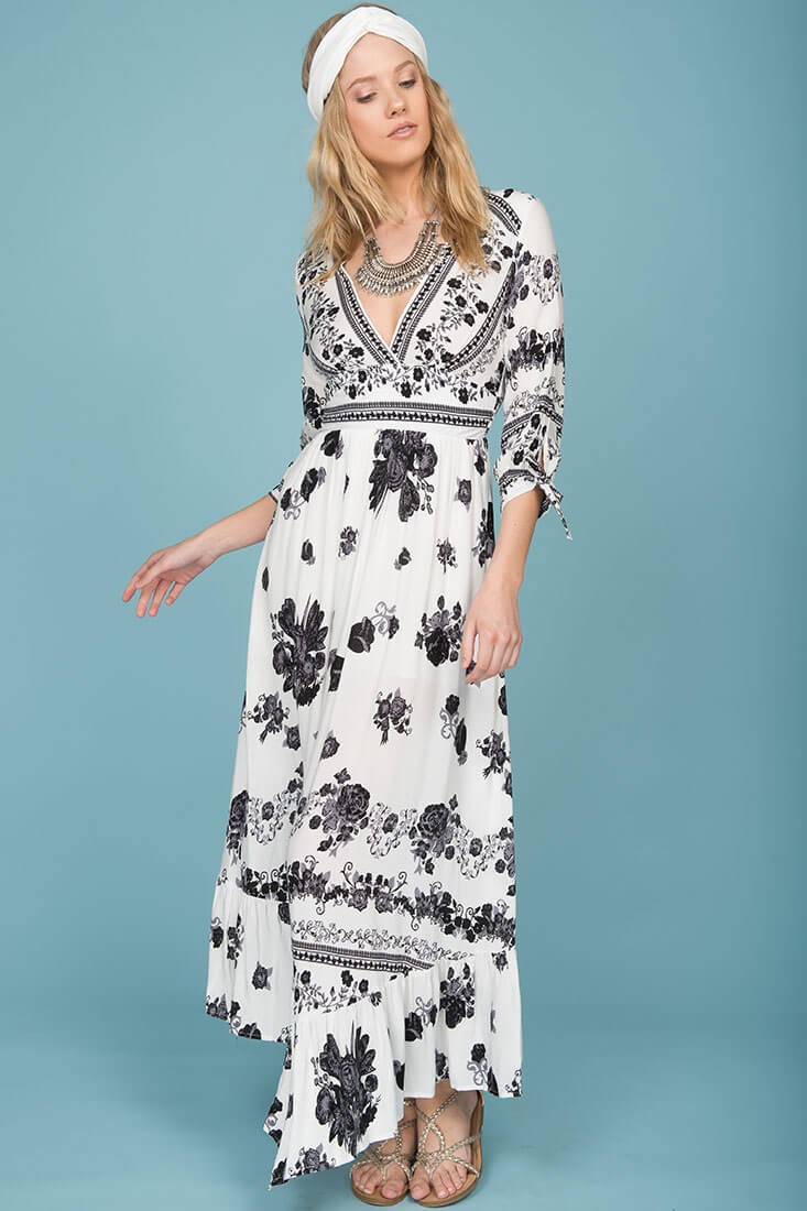 Zaika Maxi Dress White by Selfie Leslie