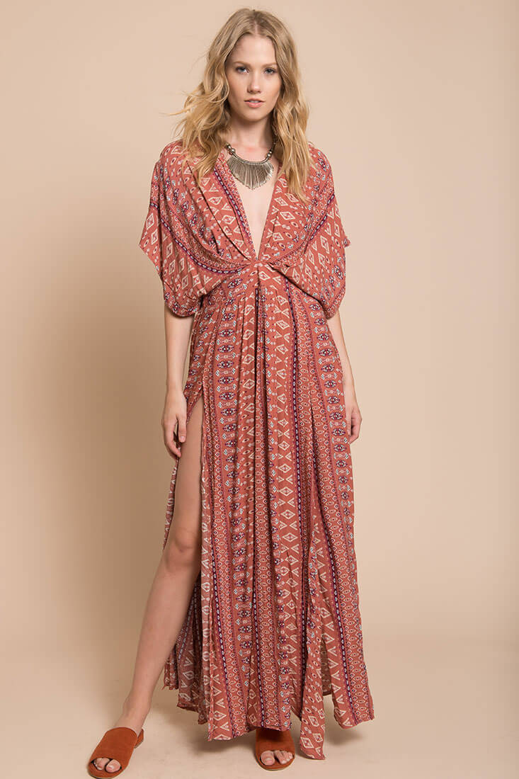 Libby Maxi Dress Rust by Selfie Leslie
