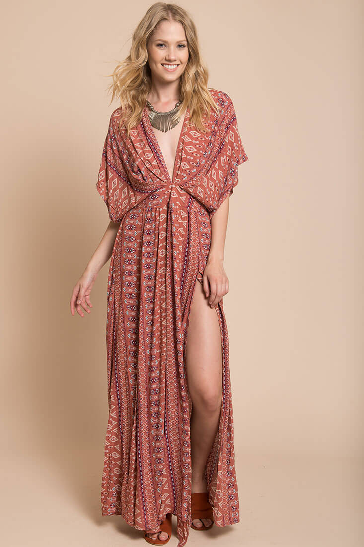 Libby Maxi Dress Rust by Selfie Leslie
