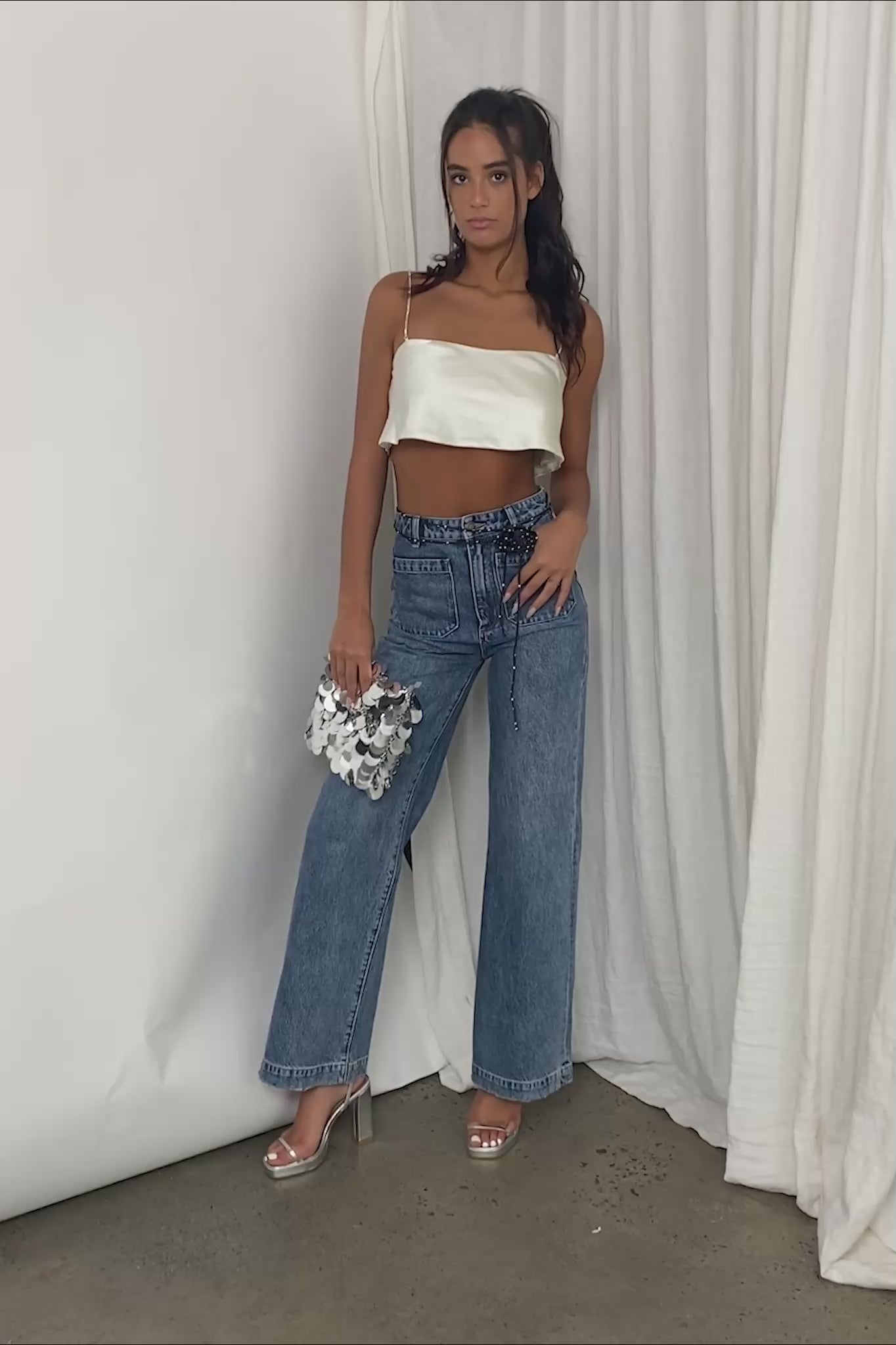 ROLLA'S Sailor Jean Long Janet Recycled Mid Vintage Blue