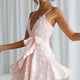 Sheri Embellished Chiffon Dress Pink