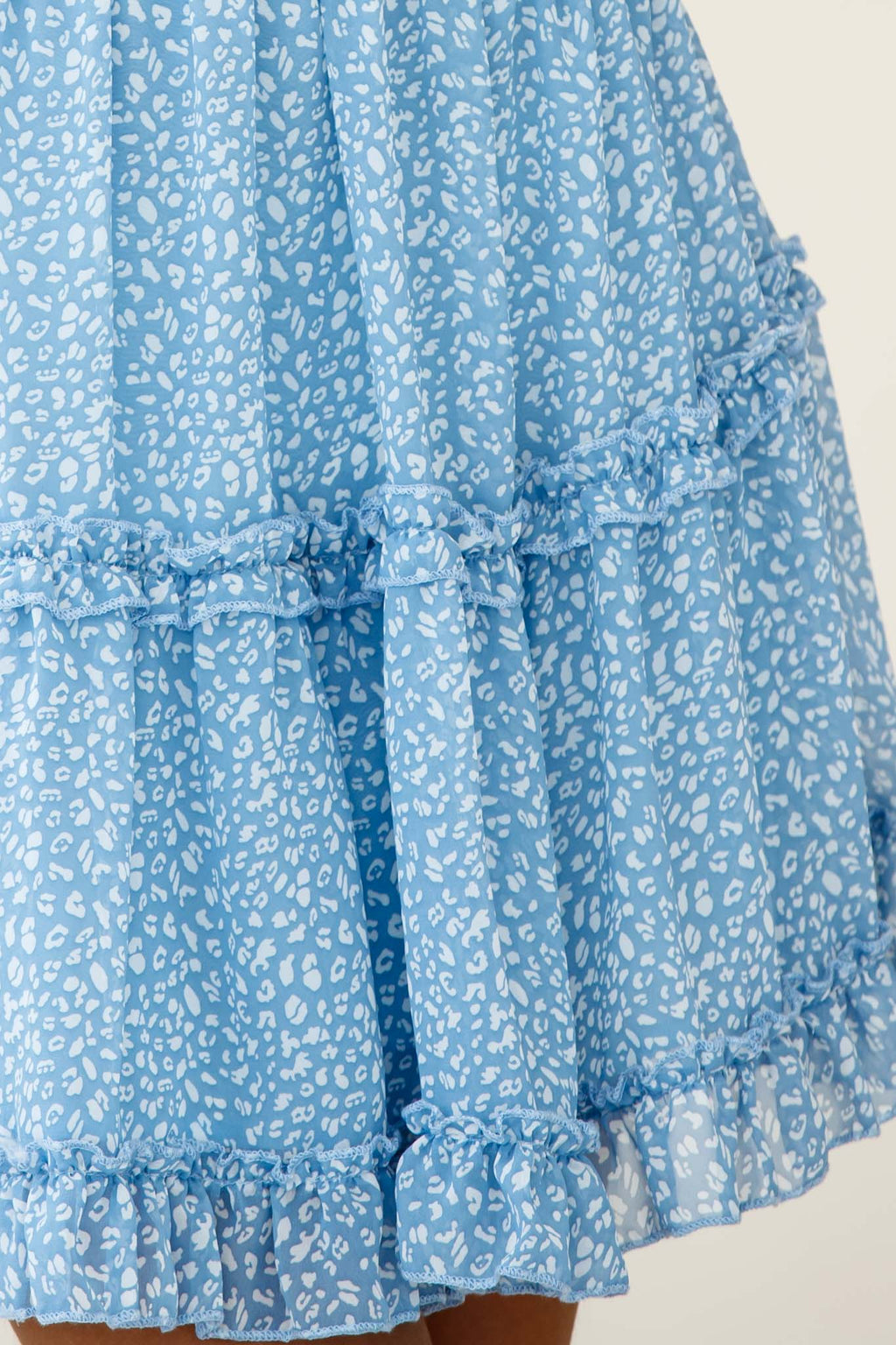 Laney Low Back Cami Strap Dress Speckle Print Blue by Selfie Leslie