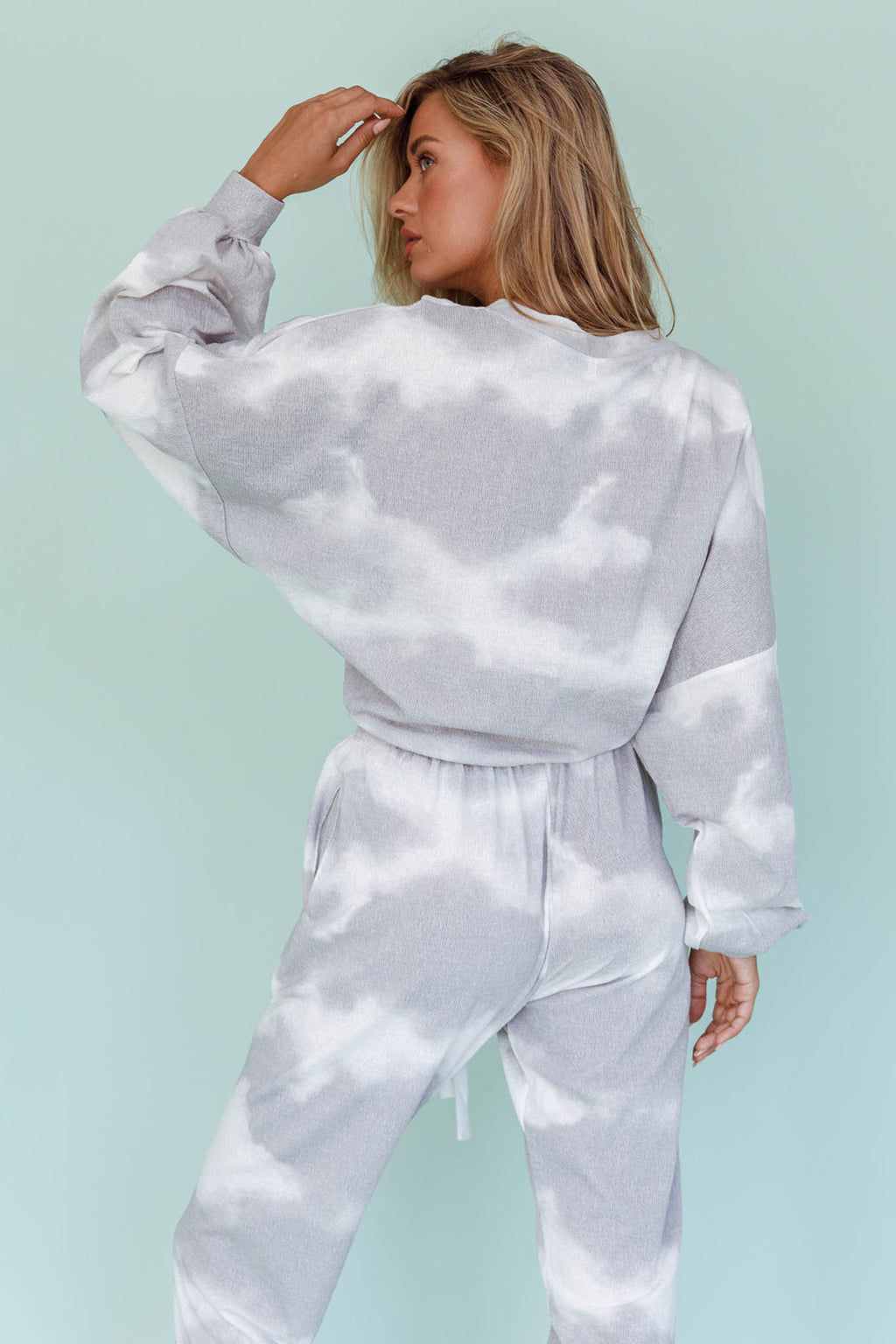 Low Key Dropped Shoulder Ribbed Top Grey by Selfie Leslie Australia