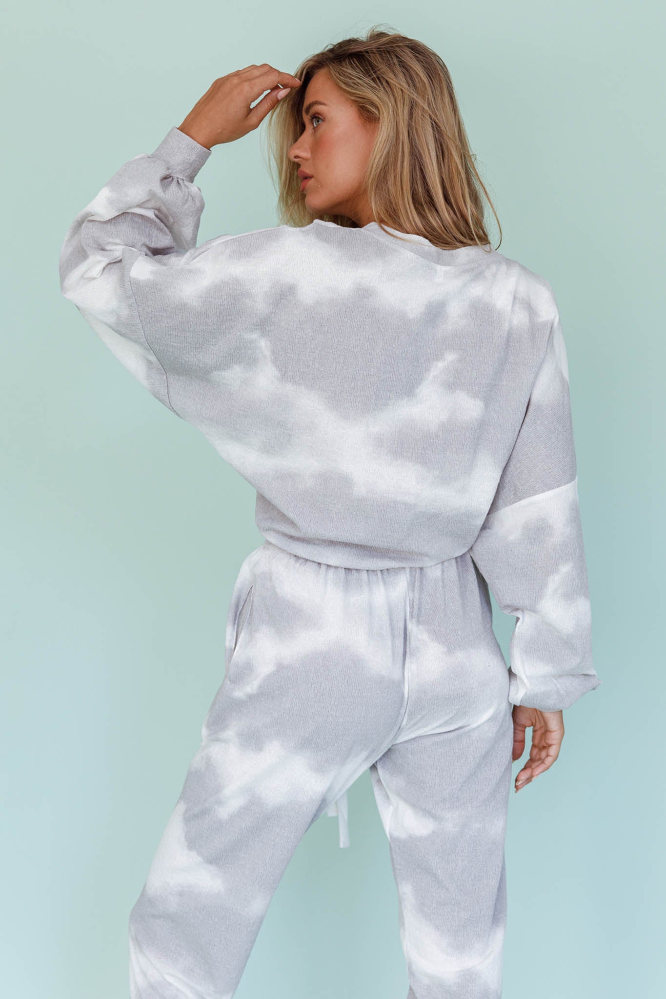 Low Key Dropped Shoulder Ribbed Top Grey by Selfie Leslie Australia