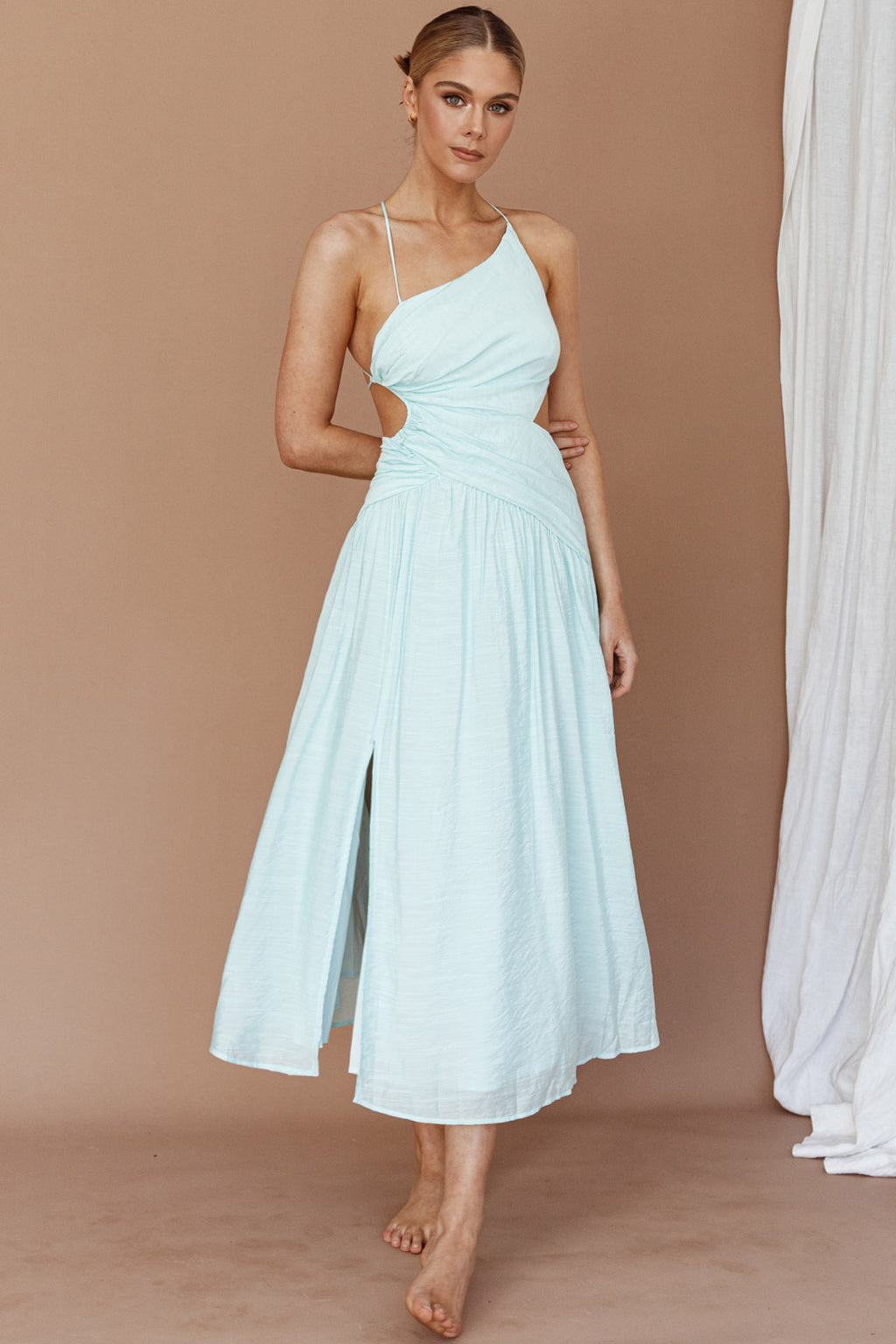 Destination Open Back Midi Dress Mint by Selfie Leslie Australia