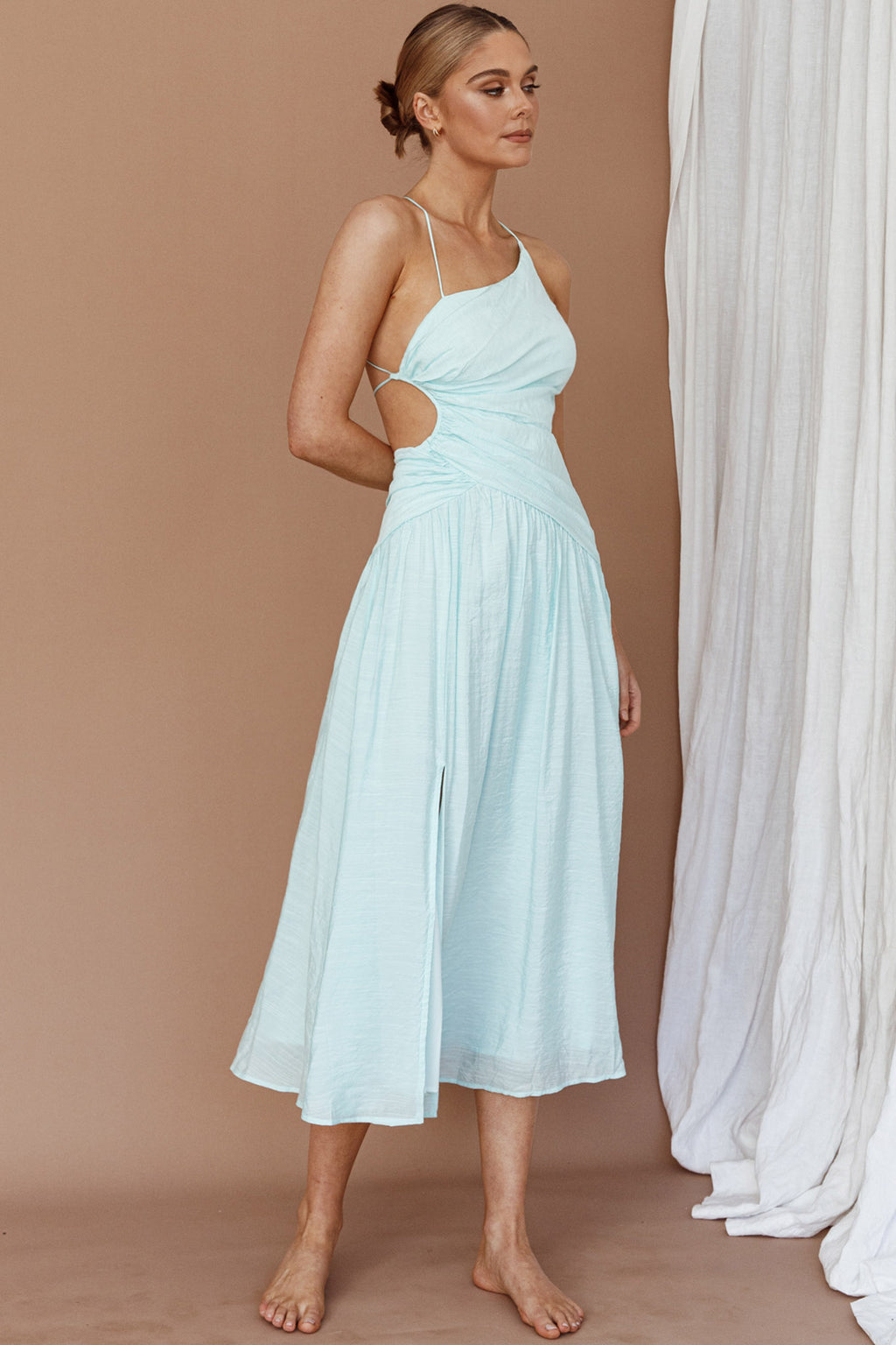 Destination Open Back Midi Dress Mint by Selfie Leslie Australia