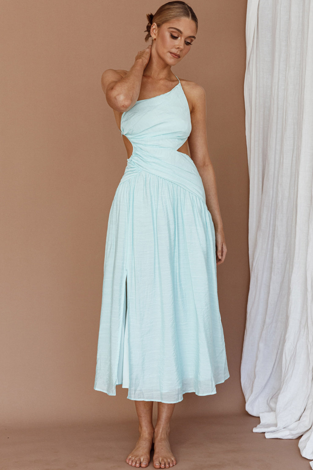 Destination Open Back Midi Dress Mint by Selfie Leslie Australia