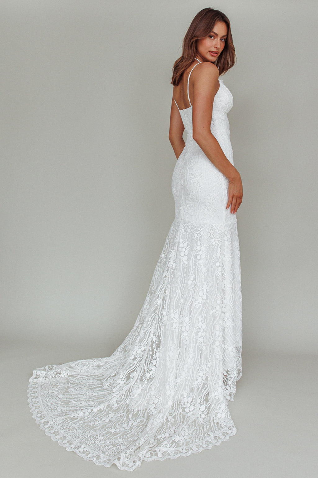 Your Beloved Lace Maxi Dress White by Selfie Leslie Australia