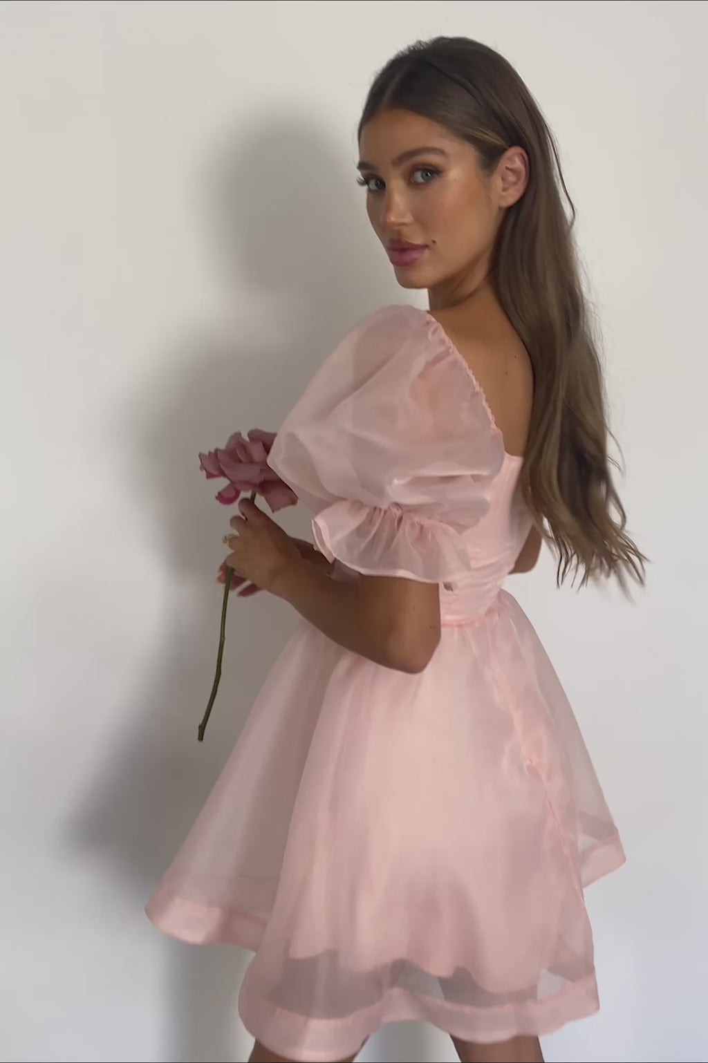 I've Got Sunshine Puff Sleeve Mini Dress Blush