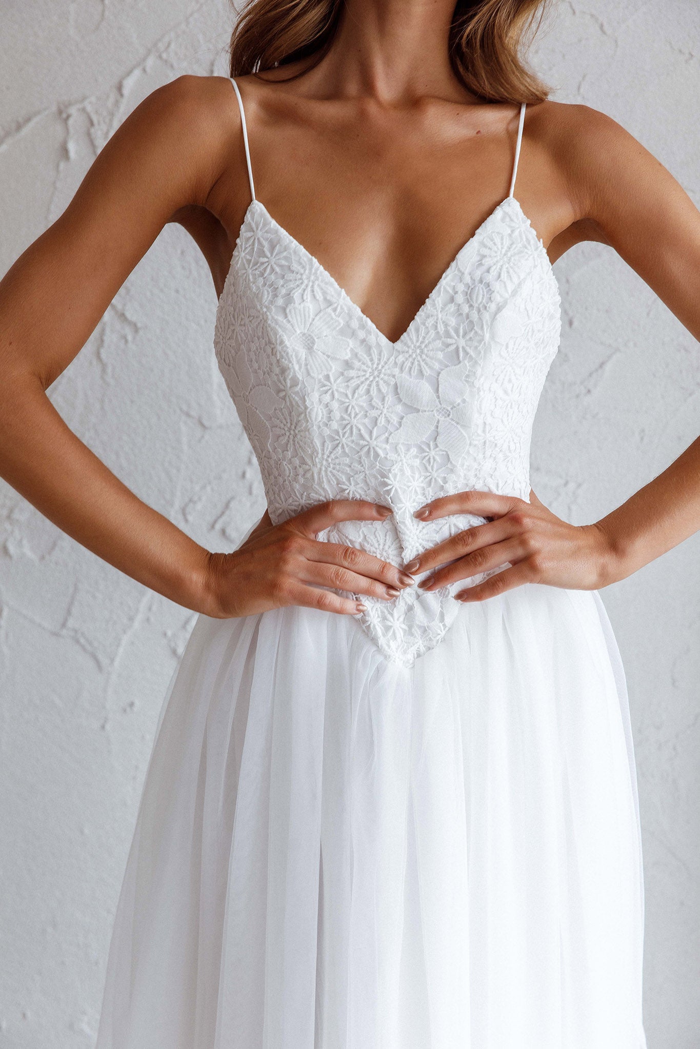 Novoli Floral Embroidery Midi Dress White by Selfie Leslie Australia