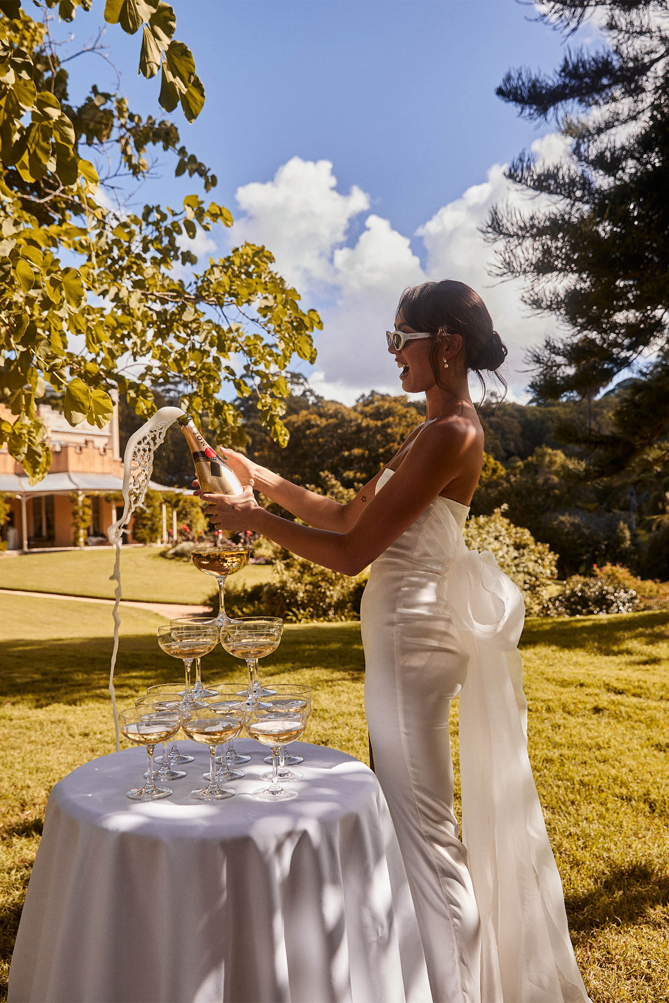 Always And Forever Bow Back Midi Dress White by Selfie Leslie Australia