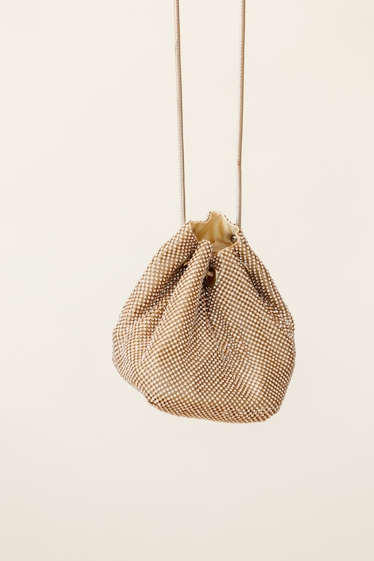 Own The Night Diamante Mesh Bag by Selfie Leslie