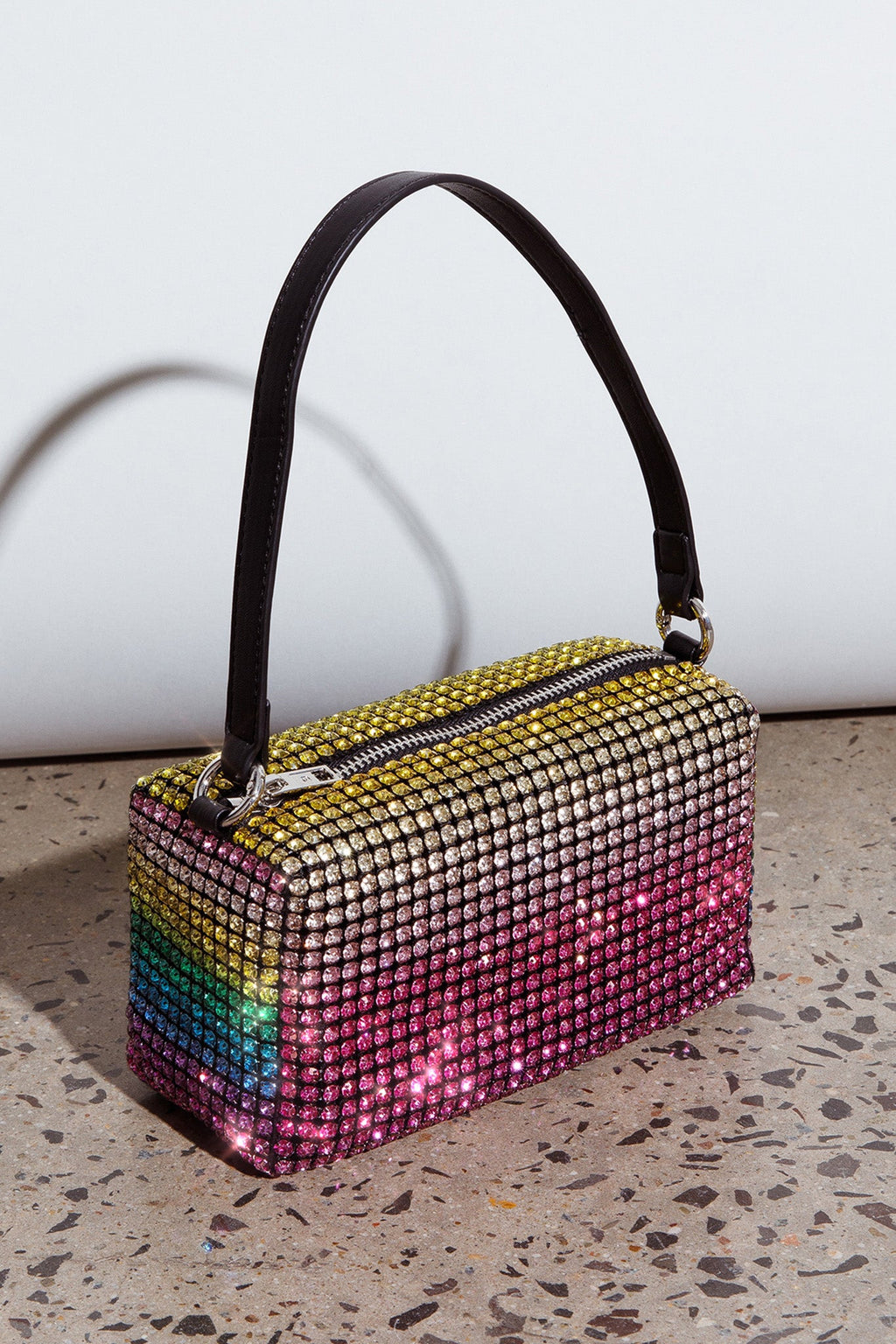 Mara Crystal Rectangular Bag Green Multi by Selfie Leslie
