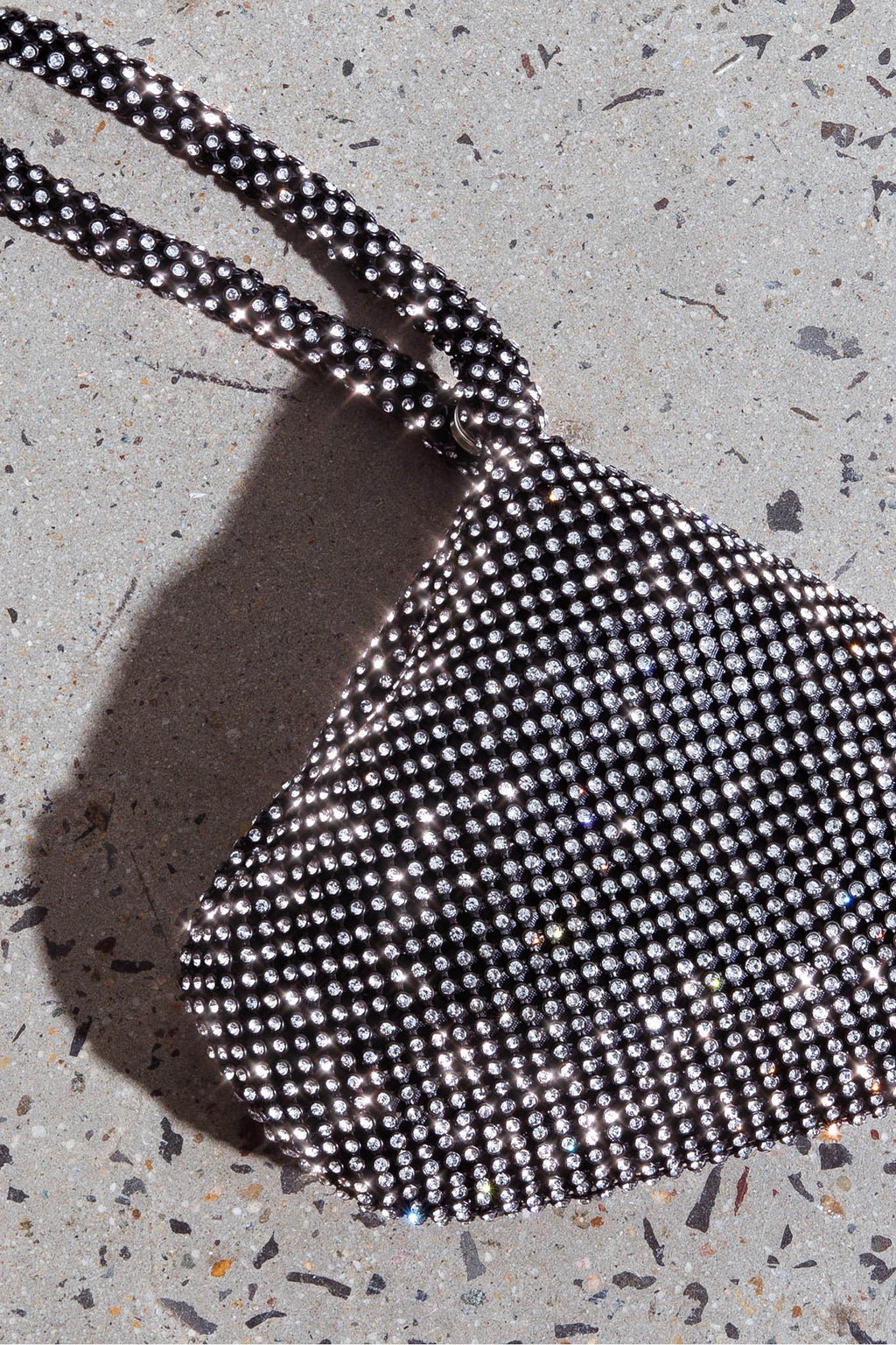 Amore Diamante Mesh Bag Black by Selfie Leslie