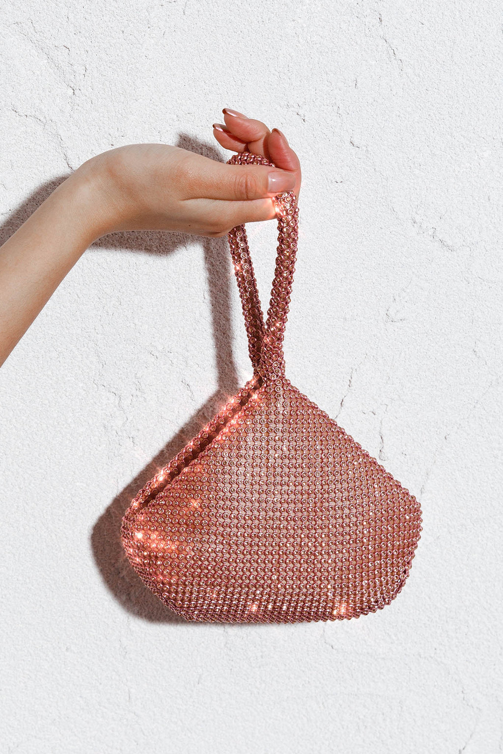 Amore Diamante Mesh Bag Champagne by Selfie Leslie