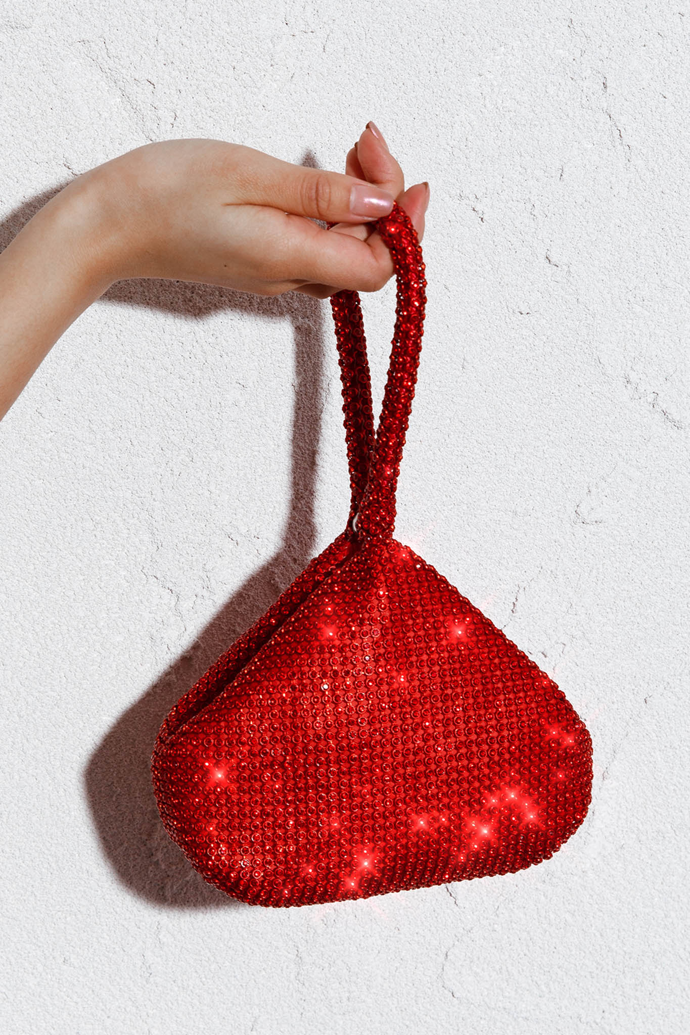 Amore Diamante Mesh Bag Red by Selfie Leslie