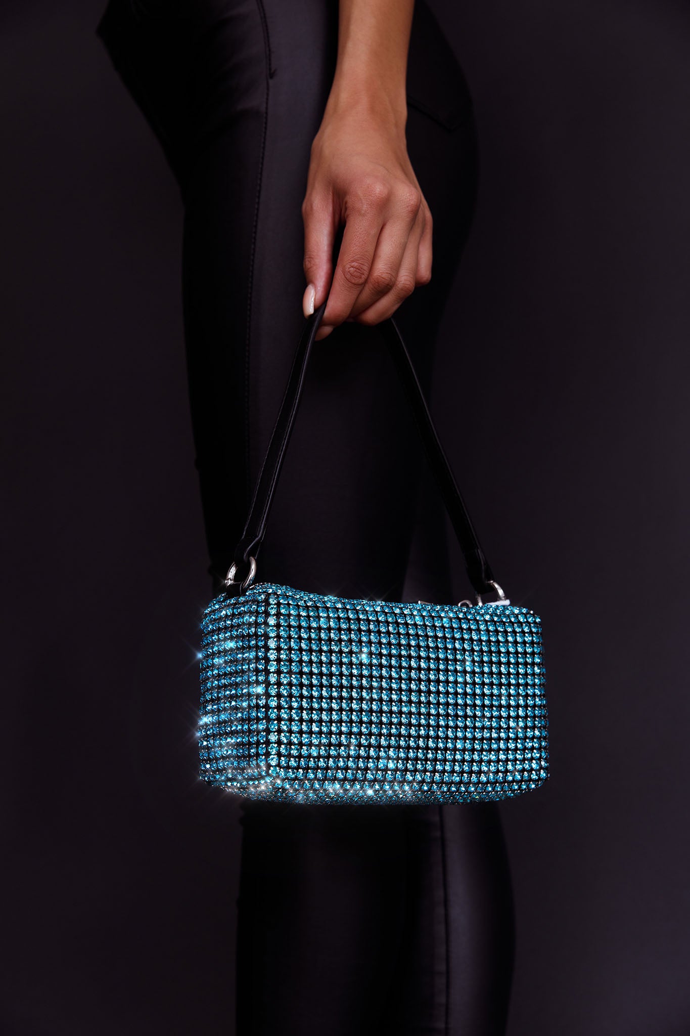Mara Crystal Rectangular Bag Blue by Selfie Leslie Australia