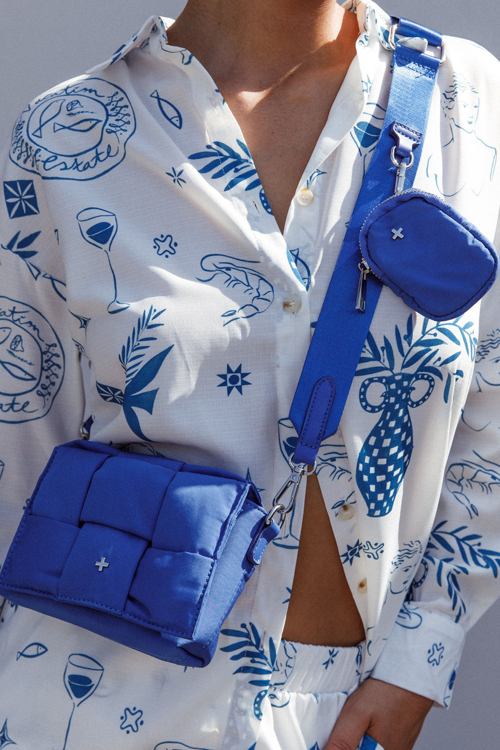 Peta And Jain Vespa Shoulder Bag Cobalt Blue by Selfie Leslie Australia