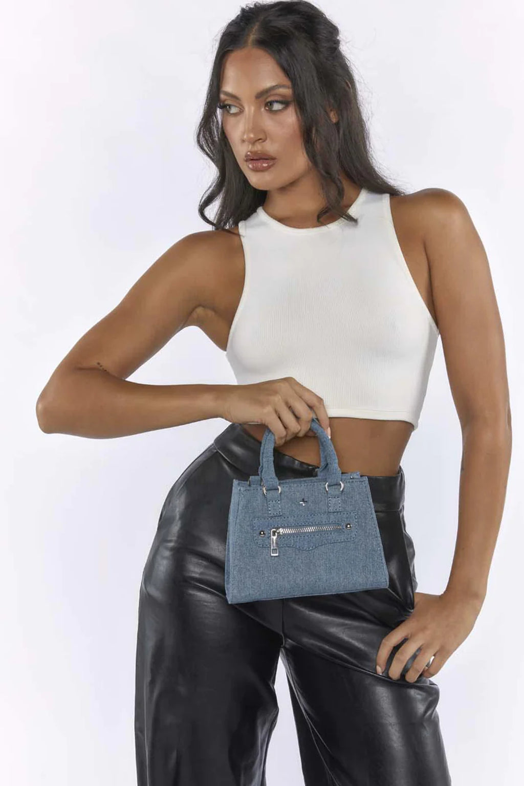 Peta And Jain Jaden Handbag Denim by Selfie Leslie Australia