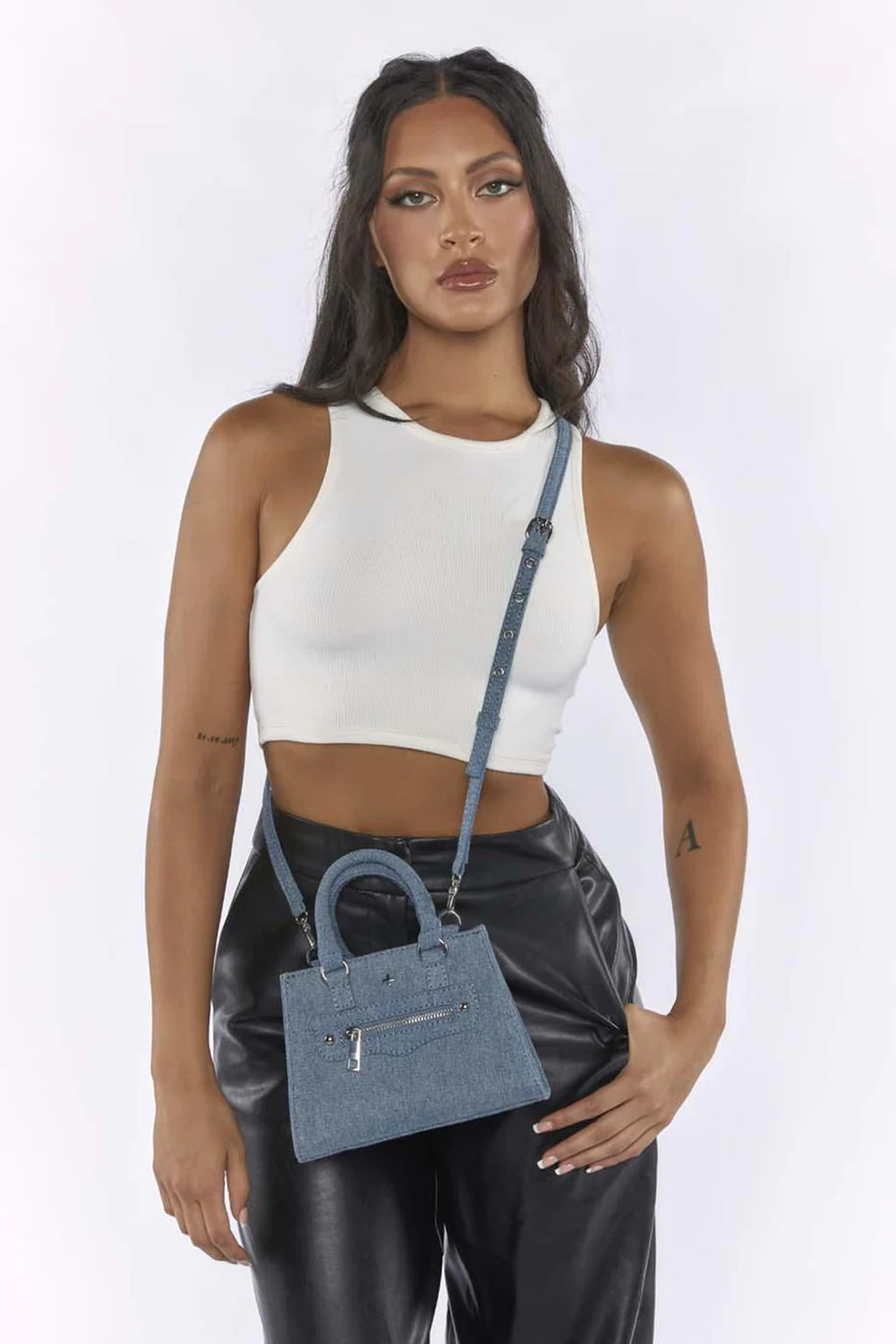 Peta And Jain Jaden Handbag Denim by Selfie Leslie Australia