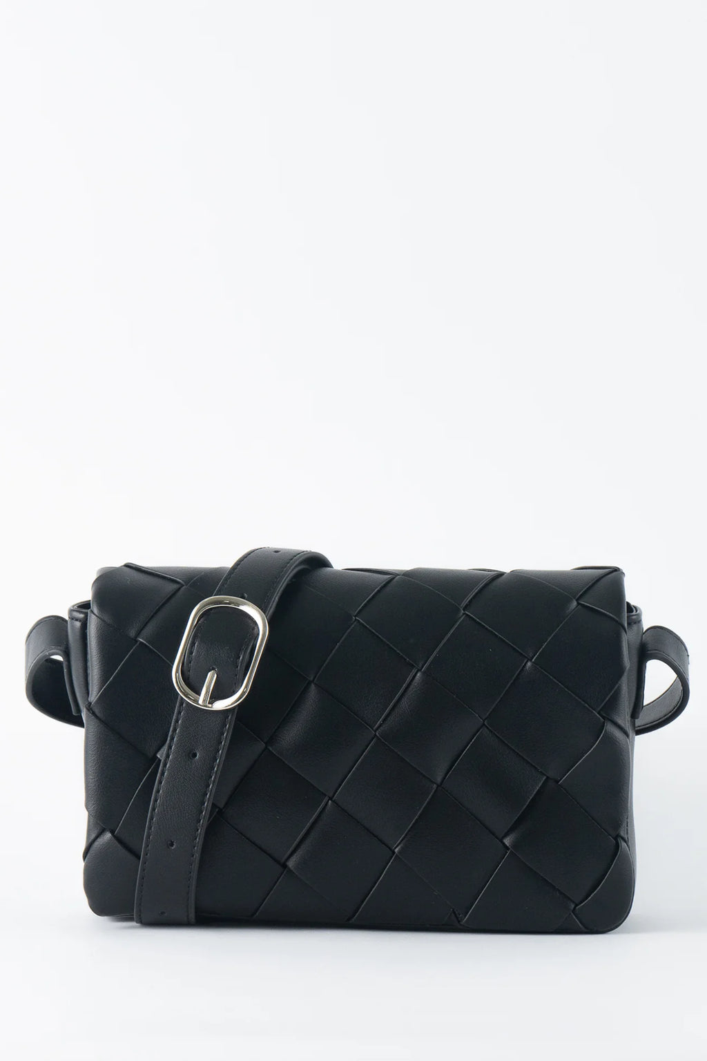 TEN TONES Azure Weave Bag Black by Selfie Leslie Australia