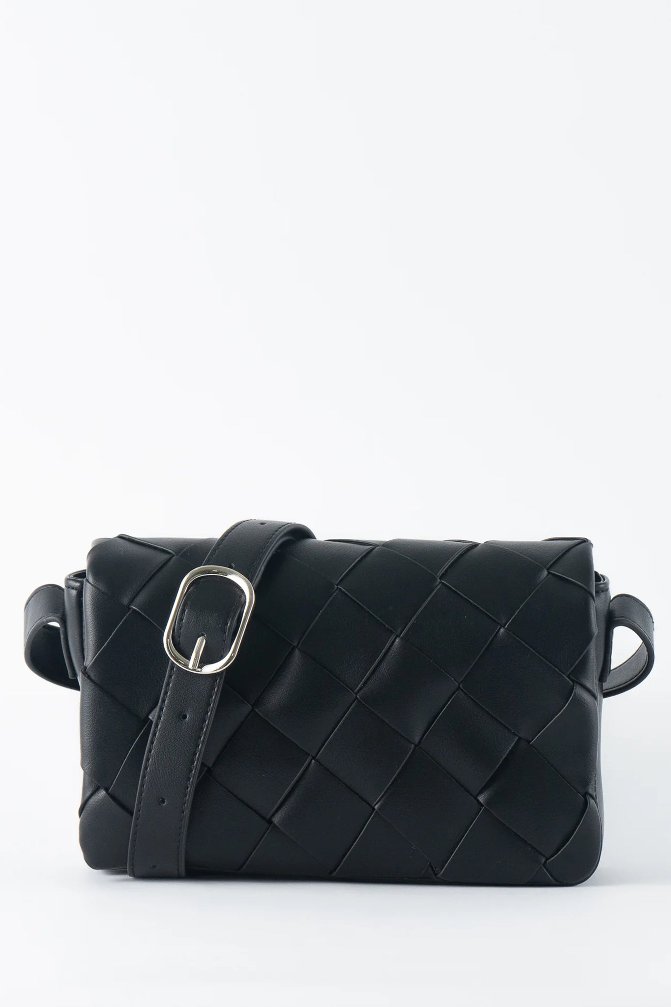 TEN TONES Azure Weave Bag Black by Selfie Leslie Australia