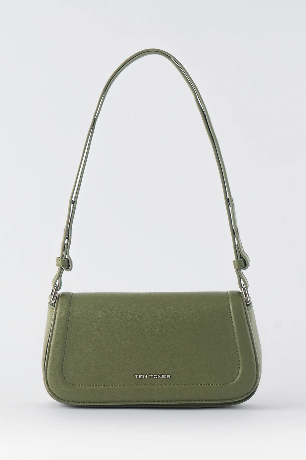 TEN TONES Bruno Baguette Bag Olive by Selfie Leslie Australia