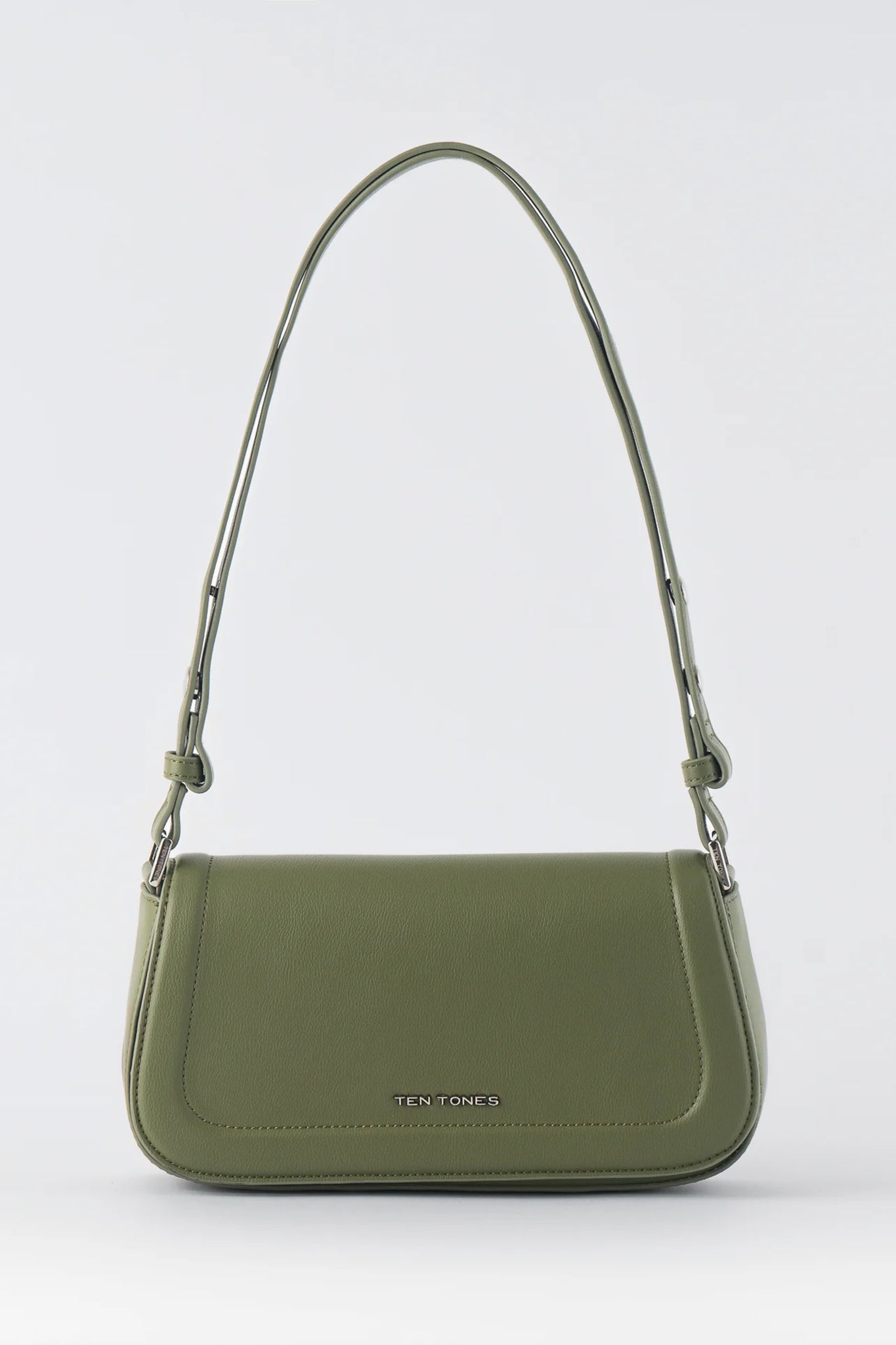 TEN TONES Bruno Baguette Bag Olive by Selfie Leslie Australia