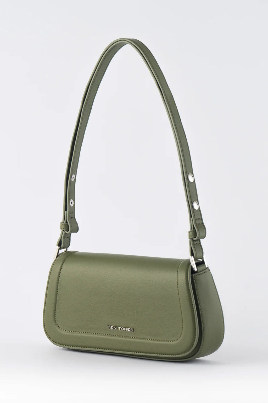 TEN TONES Bruno Baguette Bag Olive by Selfie Leslie Australia