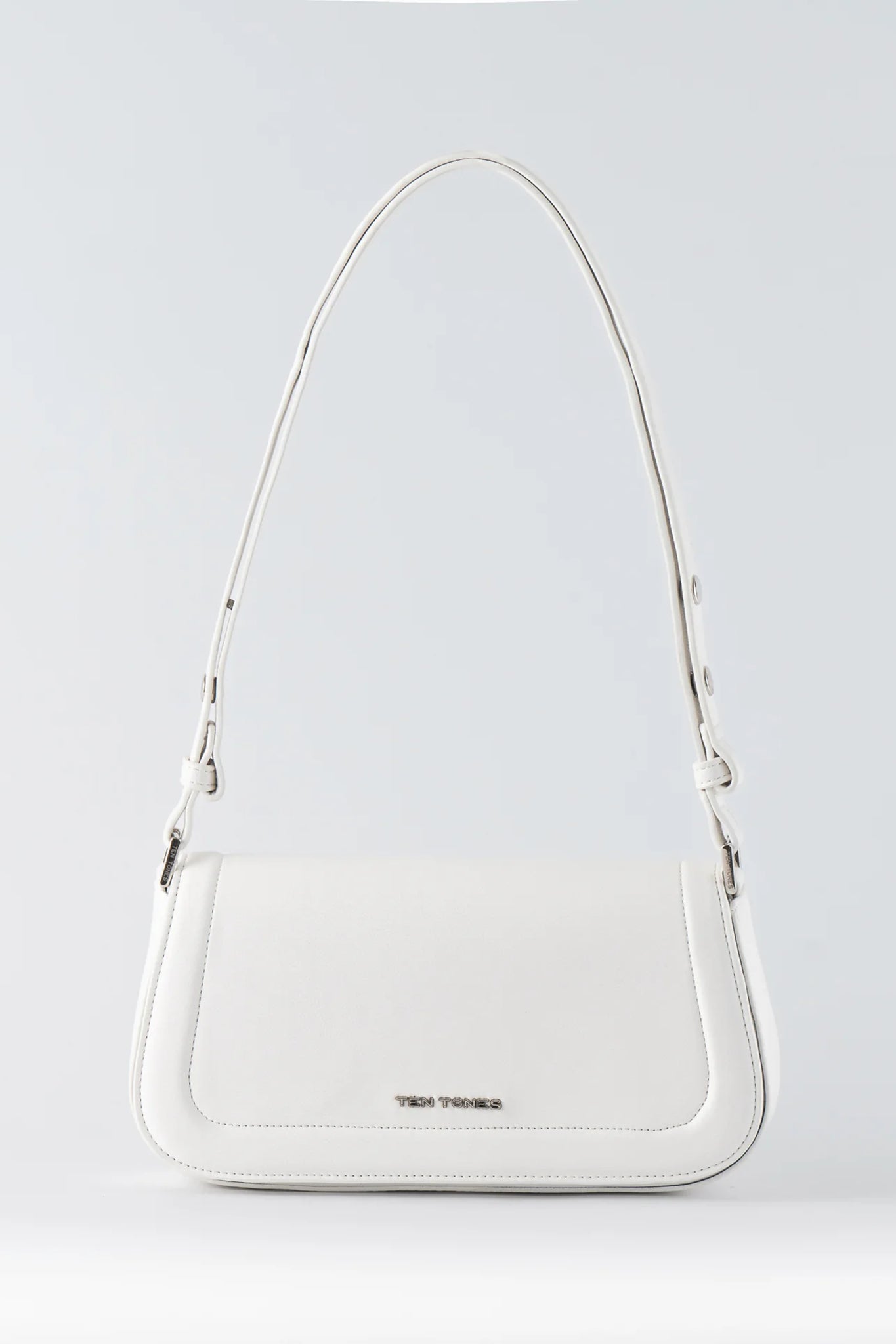 TEN TONES Bruno Baguette Bag White by Selfie Leslie Australia