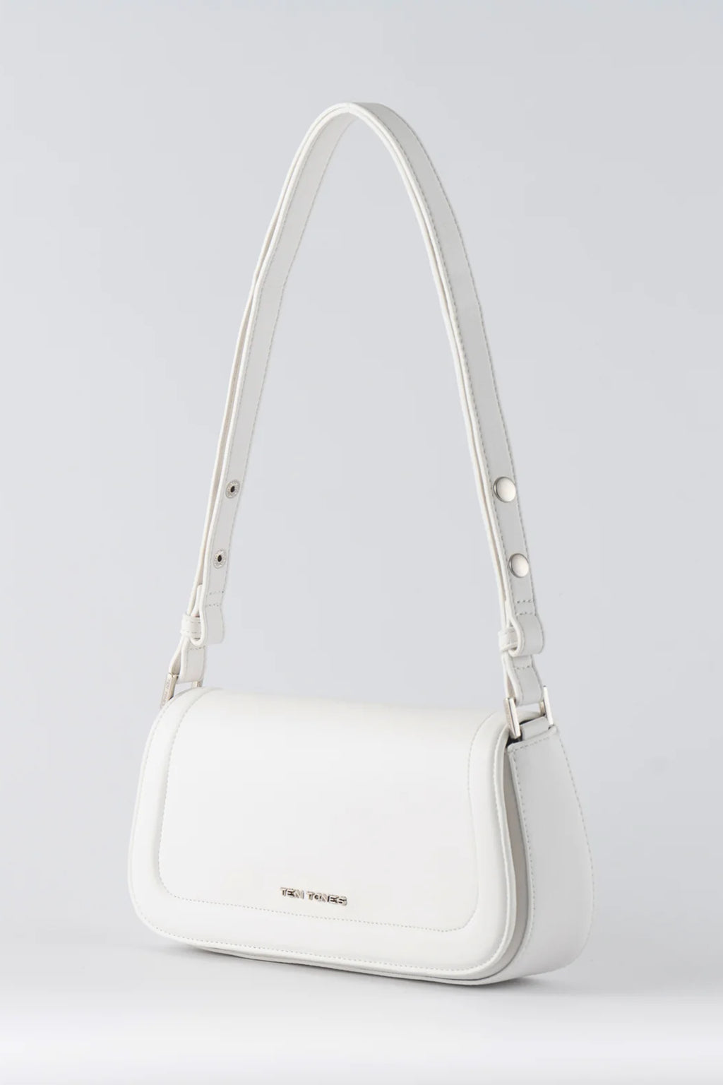 TEN TONES Bruno Baguette Bag White by Selfie Leslie Australia