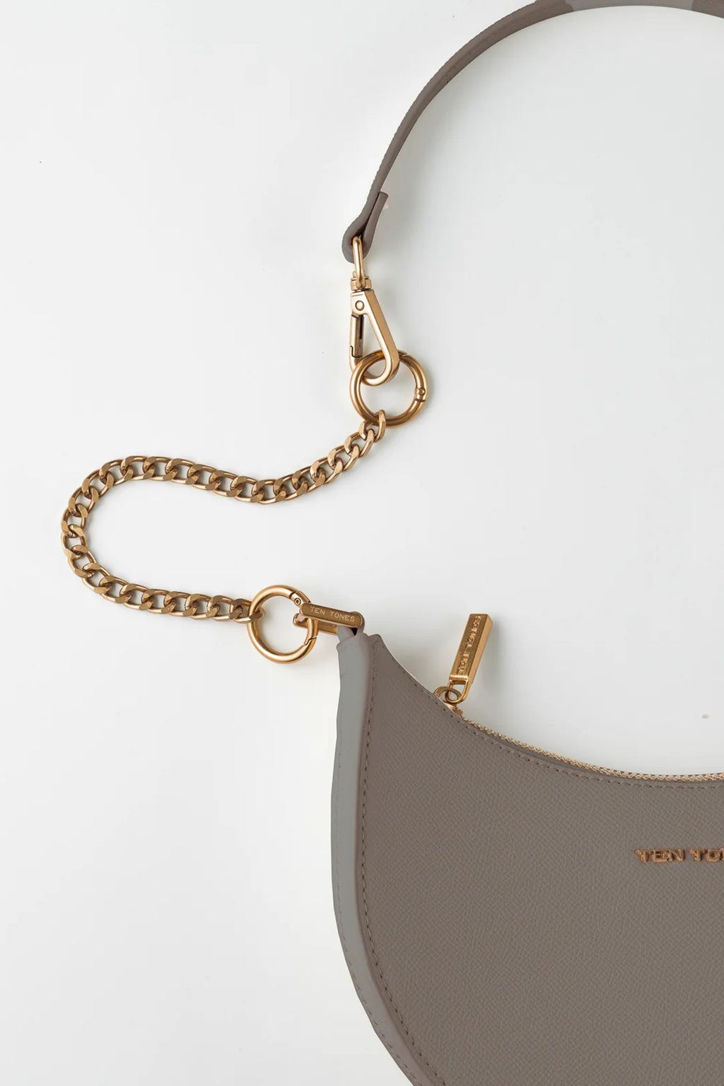 TEN TONES Grayson Moon Bag Beige by Selfie Leslie Australia