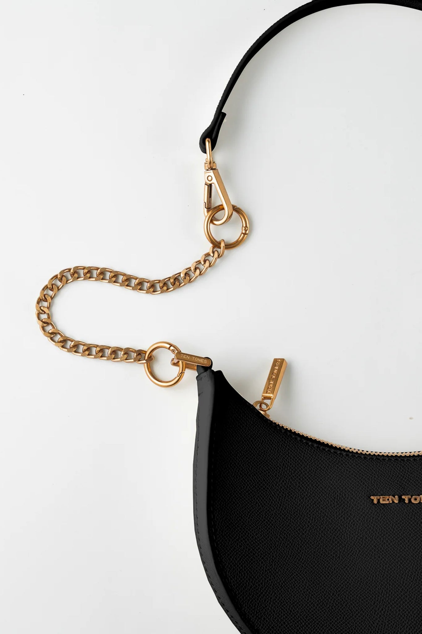 TEN TONES Grayson Moon Bag Black by Selfie Leslie Australia