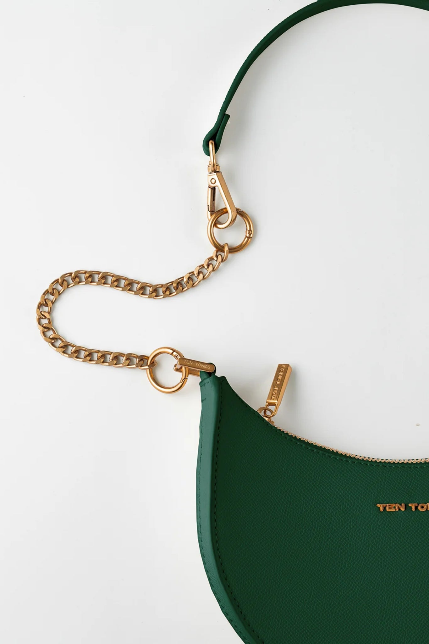 TEN TONES Grayson Moon Bag Green by Selfie Leslie Australia