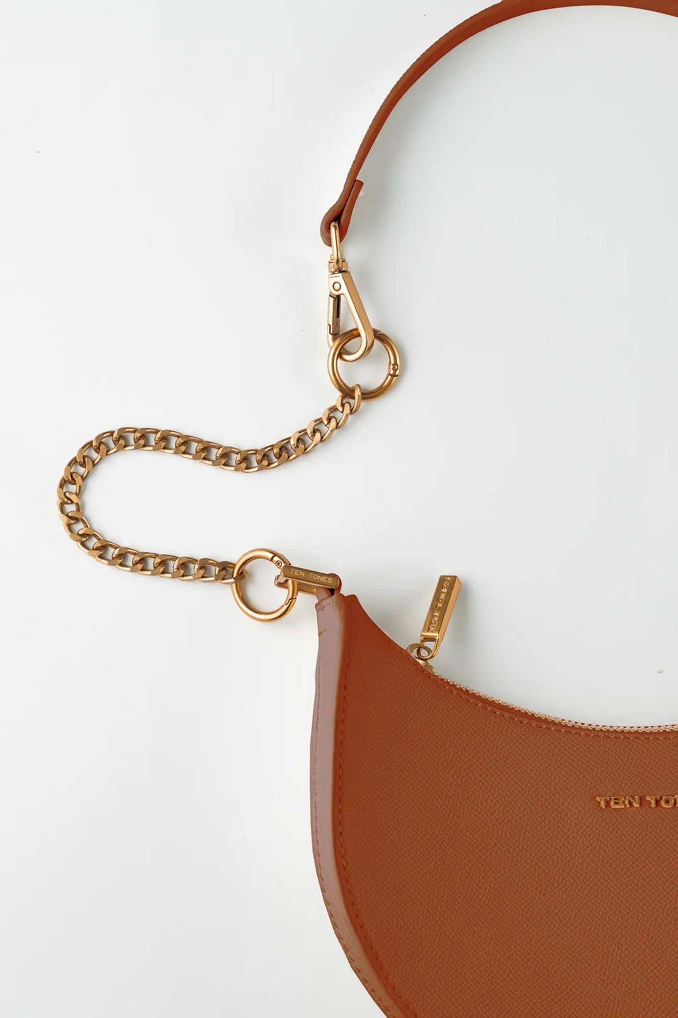 TEN TONES Grayson Moon Bag Orange by Selfie Leslie Australia