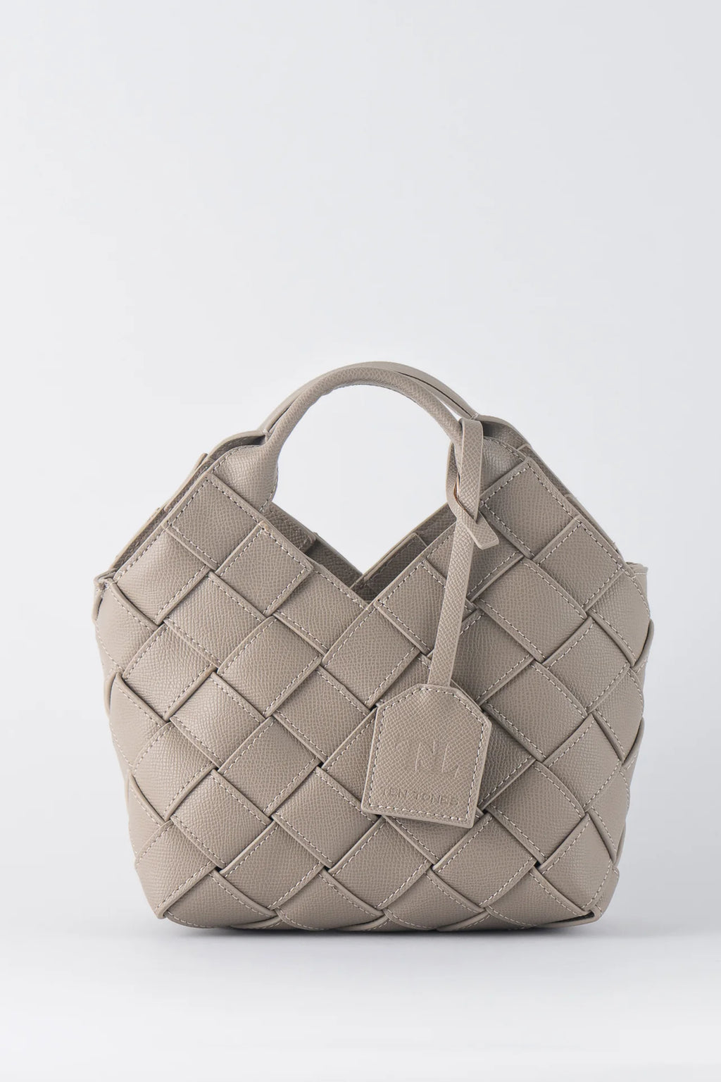 TEN TONES Clementine Woven Mini Tote Beige by Selfie Leslie Australia