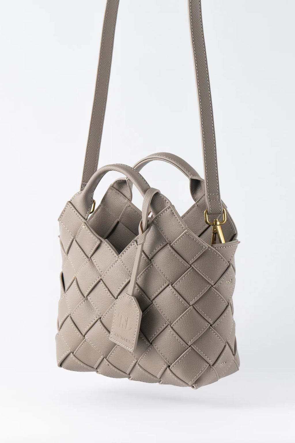 TEN TONES Clementine Woven Mini Tote Beige by Selfie Leslie Australia