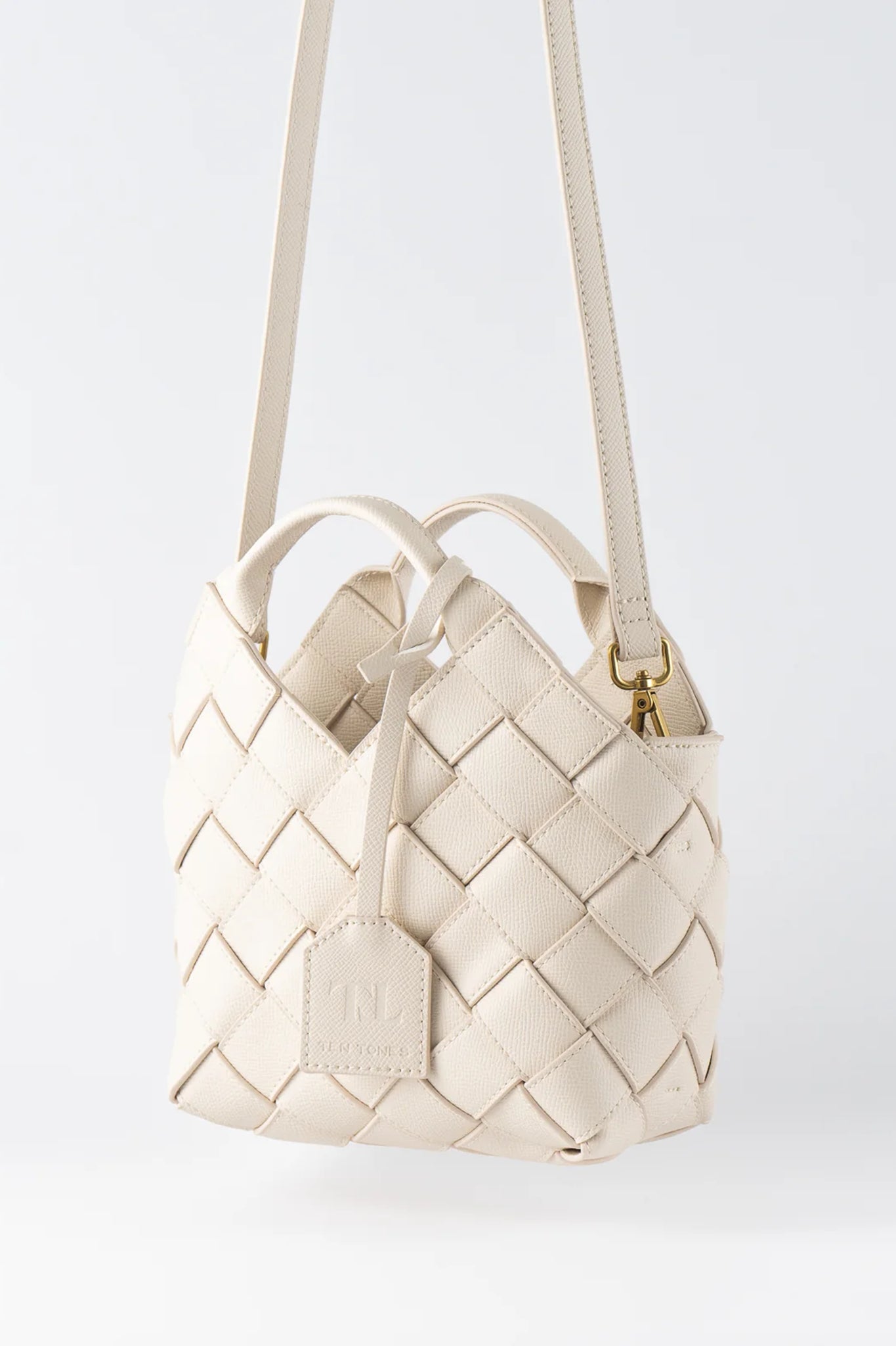 TEN TONES Clementine Woven Mini Tote Cream by Selfie Leslie Australia