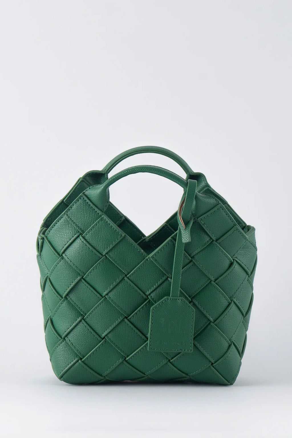 TEN TONES Clementine Woven Mini Tote Green by Selfie Leslie Australia