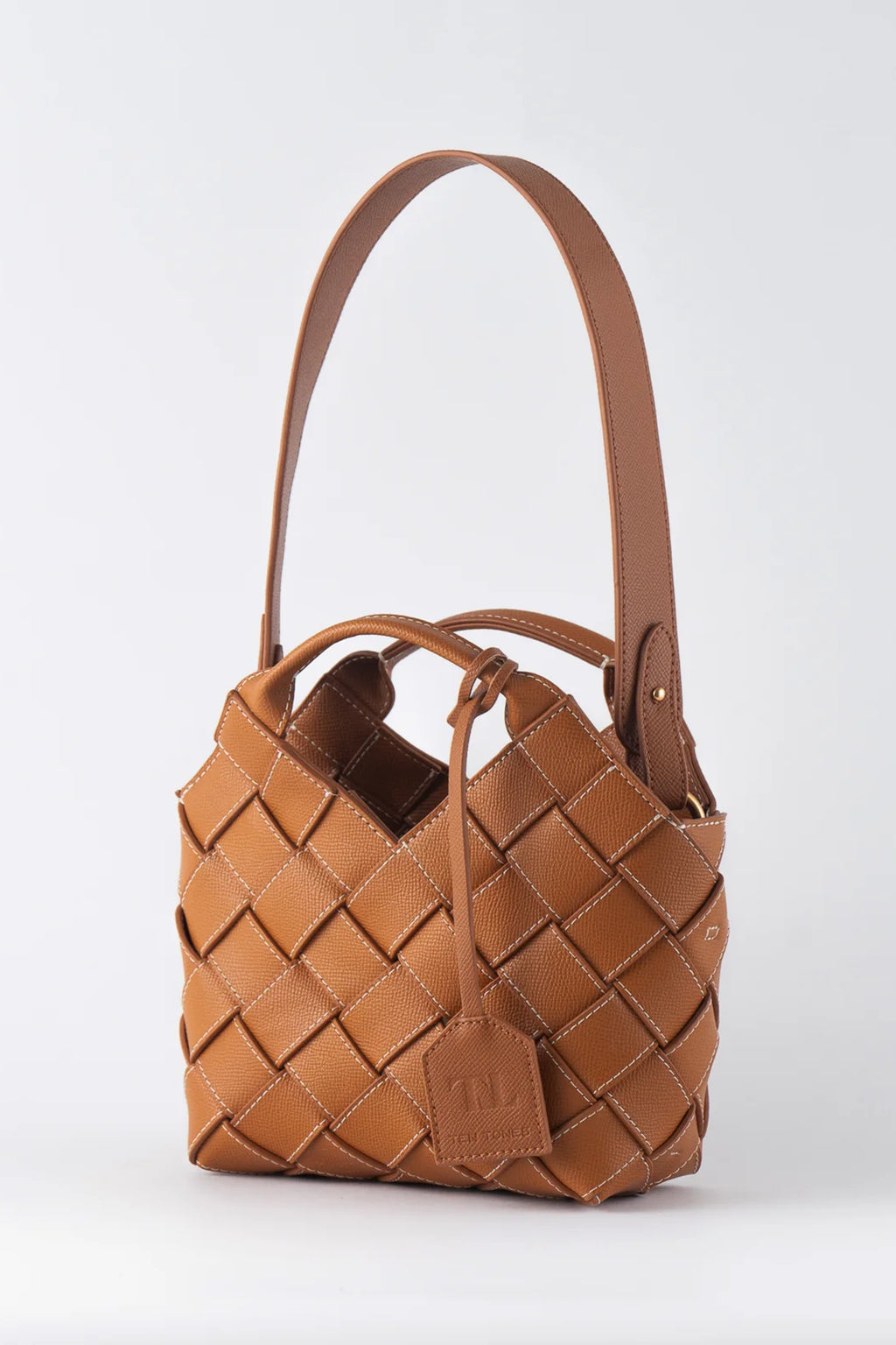 TEN TONES Clementine Woven Mini Tote Orange by Selfie Leslie Australia