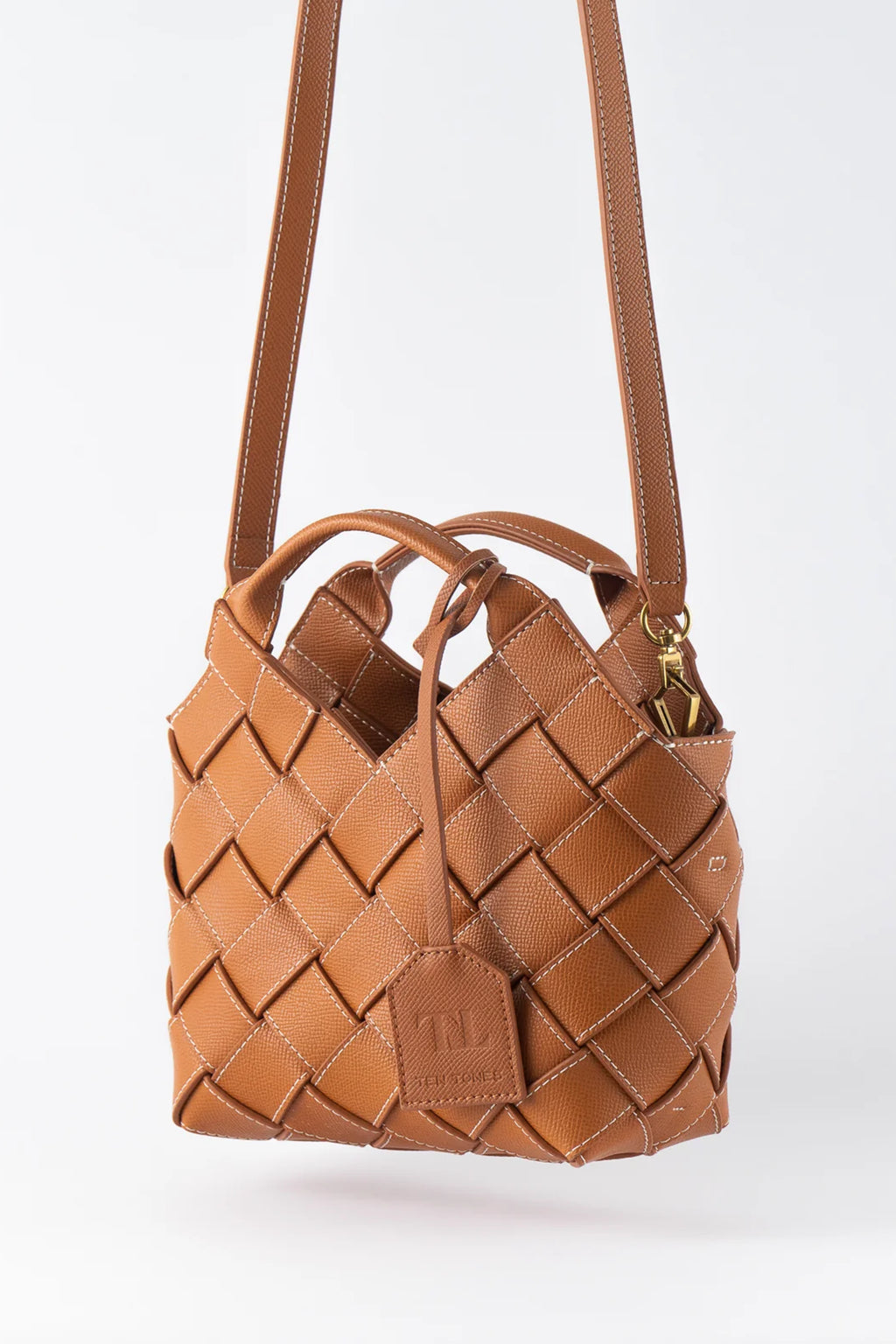 TEN TONES Clementine Woven Mini Tote Orange by Selfie Leslie Australia