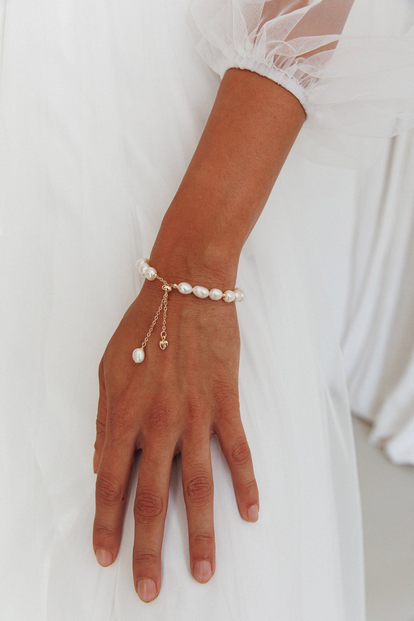 Sharie Baroque Pearl Bracelet Gold by Selfie Leslie Australia