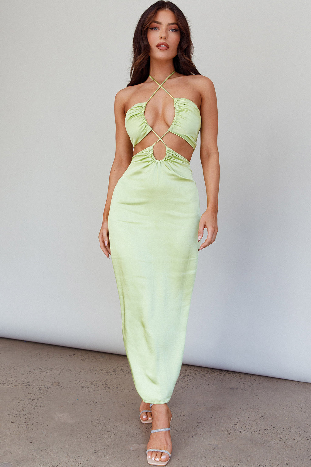 Ryana Cut-Out Drawstring Dress Apple by Selfie Leslie Australia
