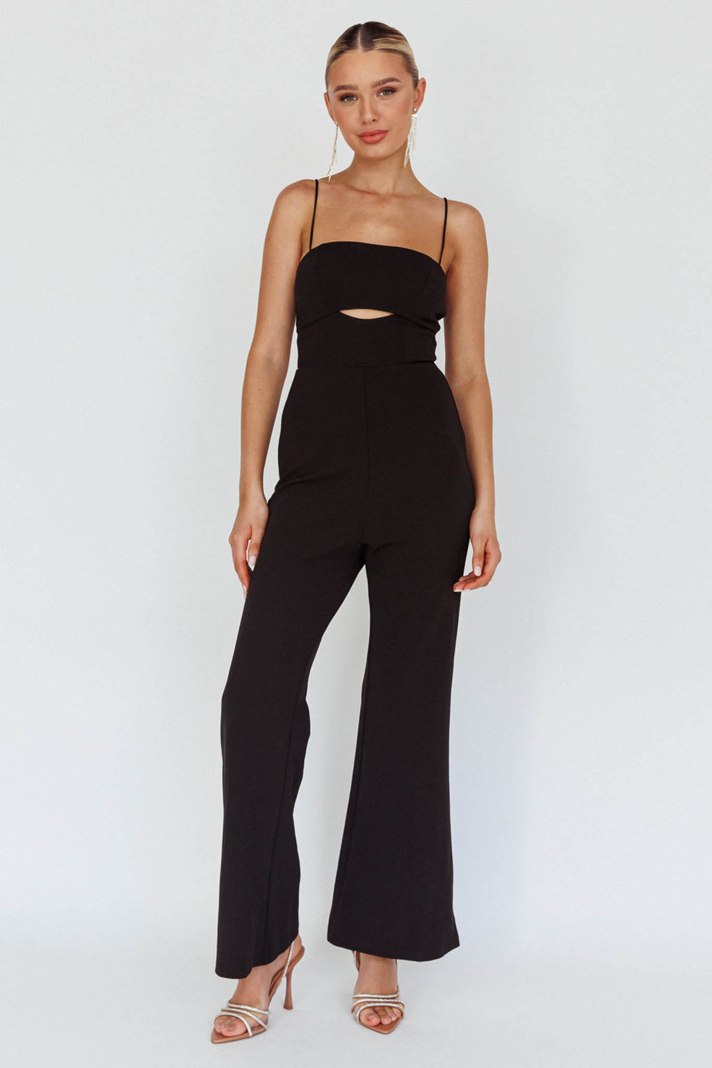 Lyrics Keyhole Jumpsuit Black by Selfie Leslie Australia