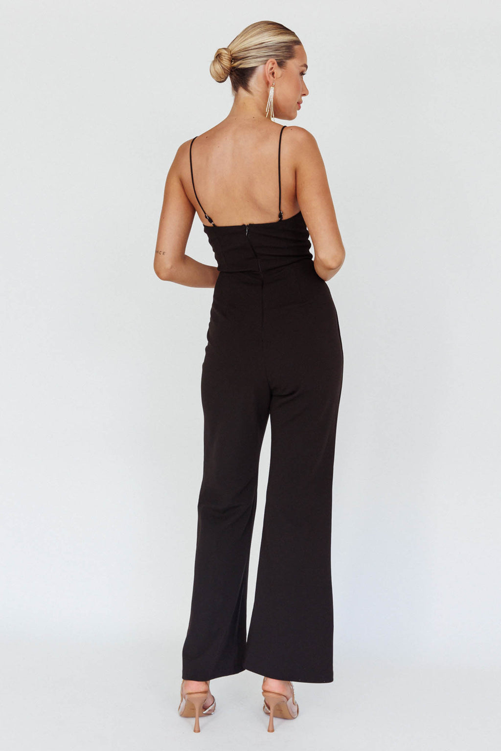 Lyrics Keyhole Jumpsuit Black by Selfie Leslie Australia