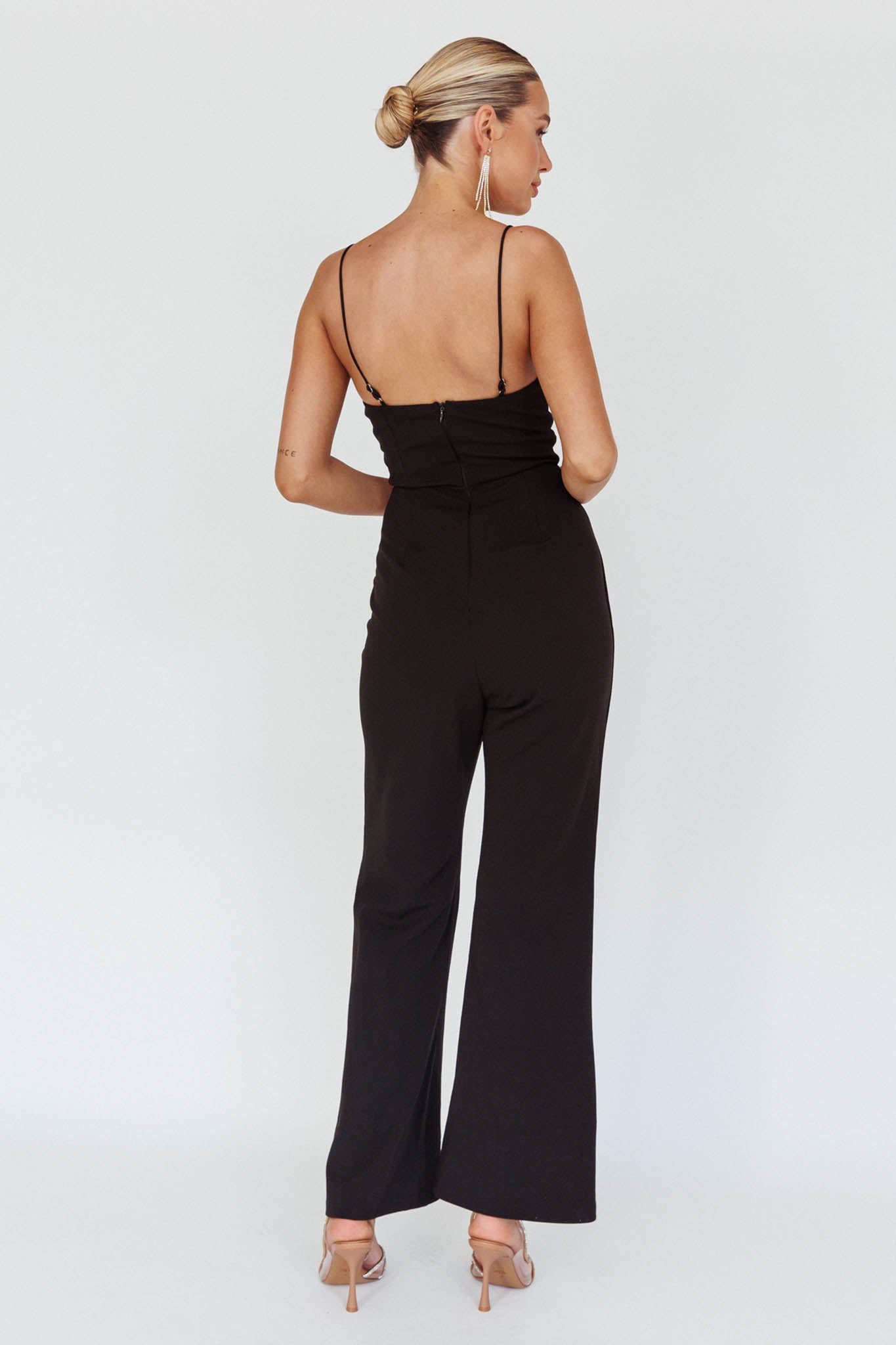 Lyrics Keyhole Jumpsuit Black by Selfie Leslie Australia