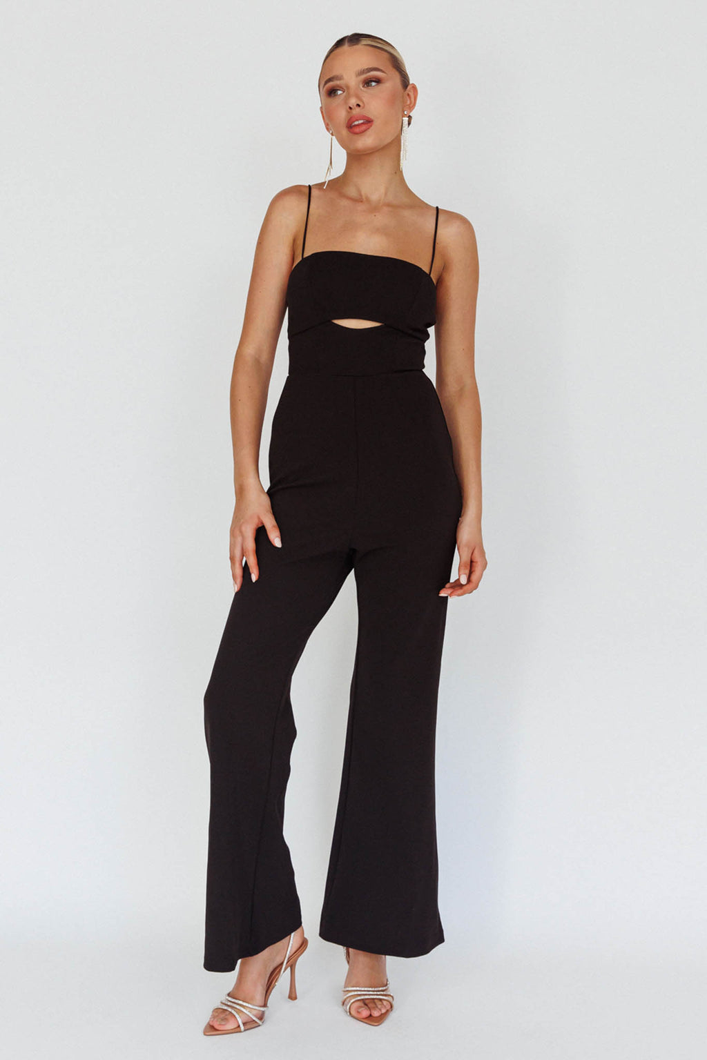 Lyrics Keyhole Jumpsuit Black by Selfie Leslie Australia